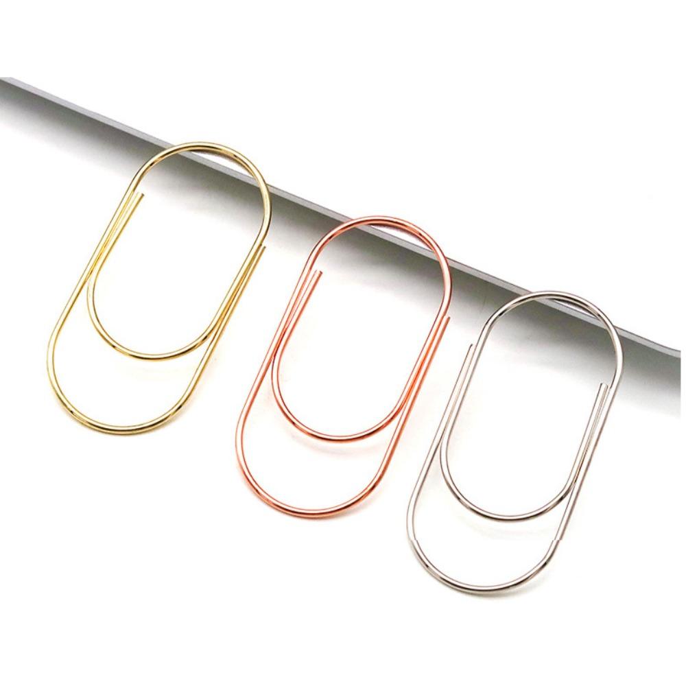 10pcs 50mm Large Size Paper Clips Stationery Kawaii Photo Paper Clip School Supplies
