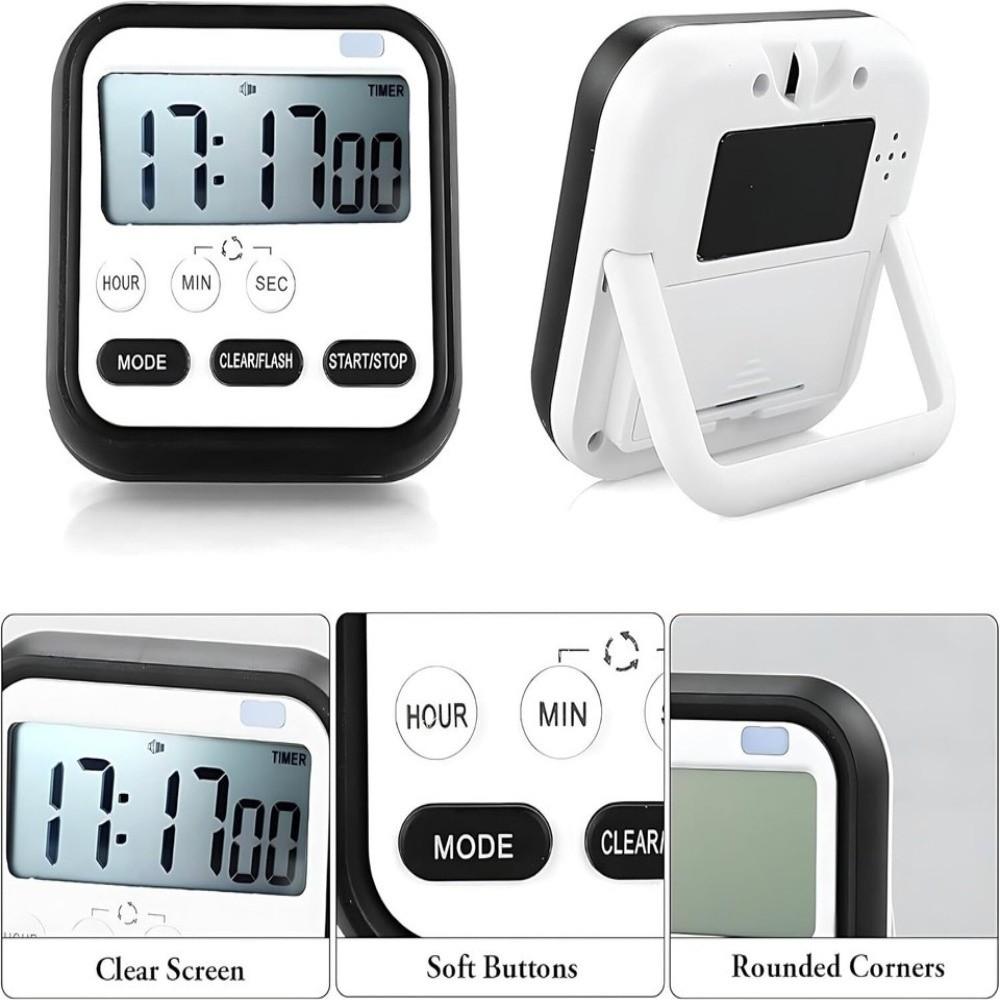 Multifunctional Cooking Timer Digital Display Alarm Clock Useful Count Down Clock Kitchen Tools