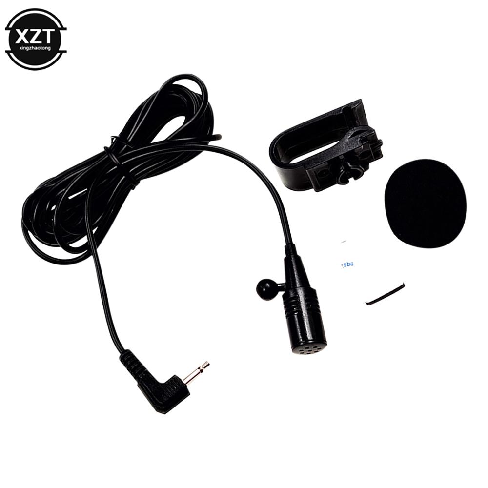 Car Radio Microphone Mic 2.5mm Mono Elbow Jack Car GPS Bluetooth-compatible Navigator Microphone External Amplifier Microphone
