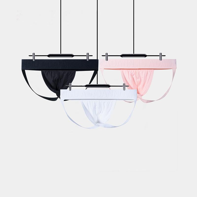Мужские стринги с Т-образной спинкой из модала, дышащее нижнее белье с низкой посадкой и поддержкой ягодиц, удобные эластичные трусы в стиле джокстрап
