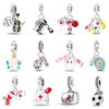 100% 925 Sterling Silver Guitar Musician Painter Doctor Career Charm Bead Fit 925 Original Bracelet DIY Souvenir Jewelry