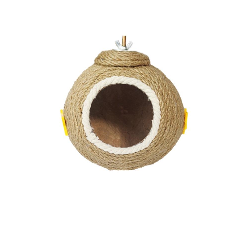 Comfortable Coconut Husk Bird Cages Bite Resistant Bird House Bird Supplies Hamster Bed Garden