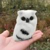 1Pc Figurines New Year Miniatures Table Decorations Plush Mini Simulation Ornaments Artificial Owl Fake Animal
