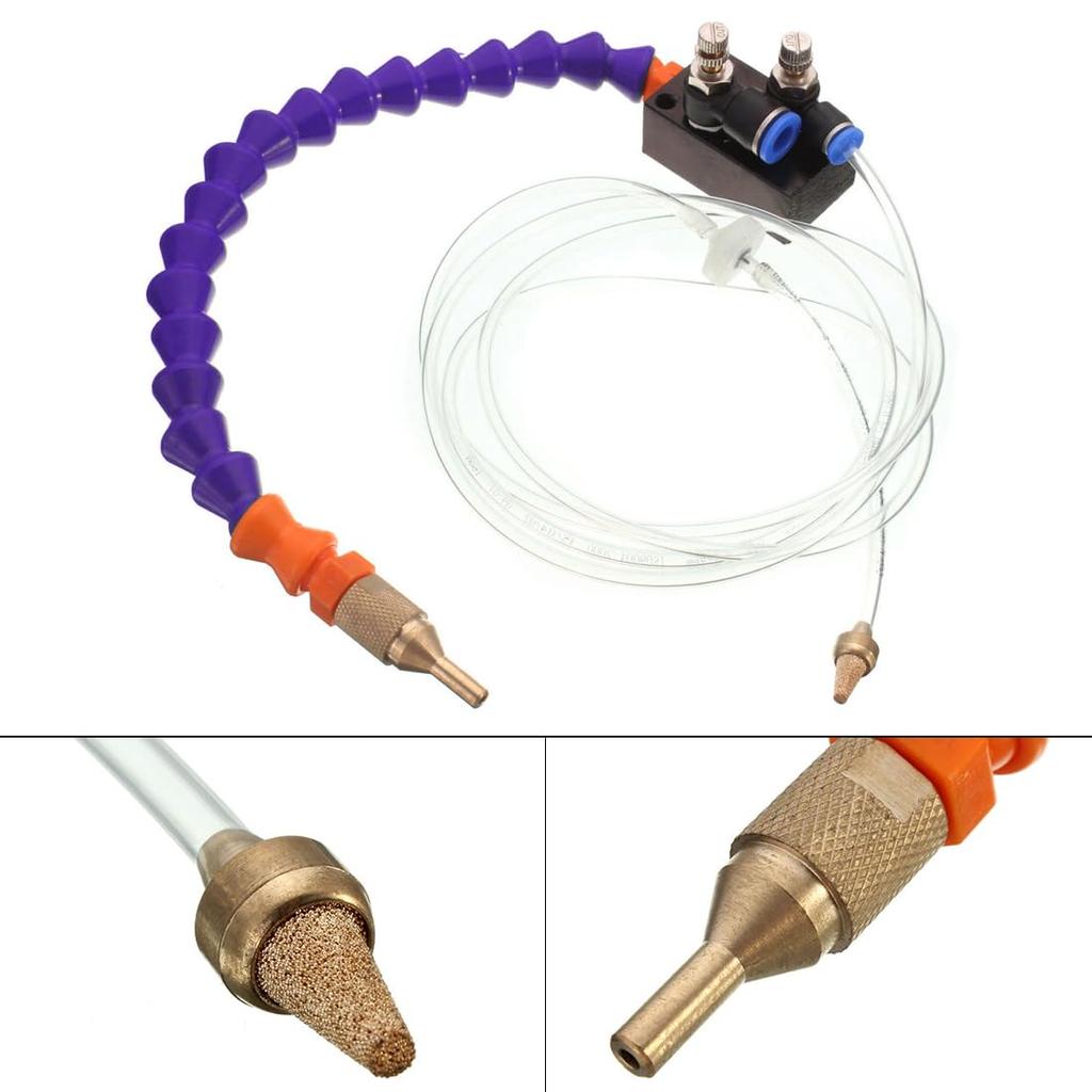 OriGlam Система смазки распылением охлаждающей жидкости, Машина для распыления охлаждающей жидкости для резки металла, Гравировка, Воздушная трубка для фрезерного сверлильного станка с ЧПУ