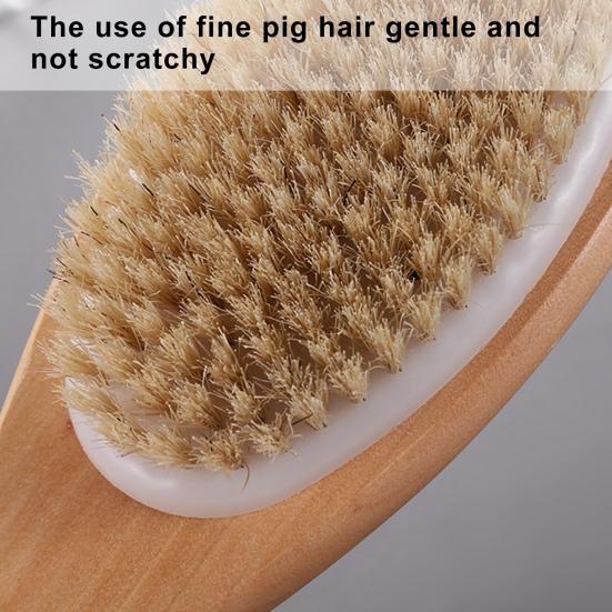 1 шт/3 шт щетка для сухой чистки тела из натурального дерева щетка для ванны эргономичная ручка сзади