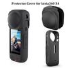 Anti-dust Lens Cap Silicone Camera Accessories Anti-slip Lens Protective Cover for Insta360 X4