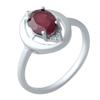 Серебряное кольцо с натуральным рубином (2021728)