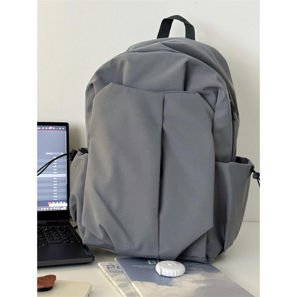 Черный рюкзак большой емкости для студентов - Унисекс, с двумя плечевыми ремнями, идеально подходит для колледжа и путешествий