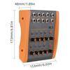 8-Channel Mixing Console Ultra Low Noise 8 Channels Line Stereo Mixer Mono/Stereo Switching Compact