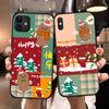 BS-13 Силиконовый чехол Happy Merry Christmas для iPhone 15 14 Xiaomi POCO M6 F6 Redmi Note 13 12 13C 8 9 Samsung S24 S23 S22 S21 FE Pro Plus Ultra
