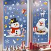 Christmas Window Sticker Santa Claus Snowman Glass Sticker Set Christmas Decoration For Home Kids Room Wall Decal 2025 New Year