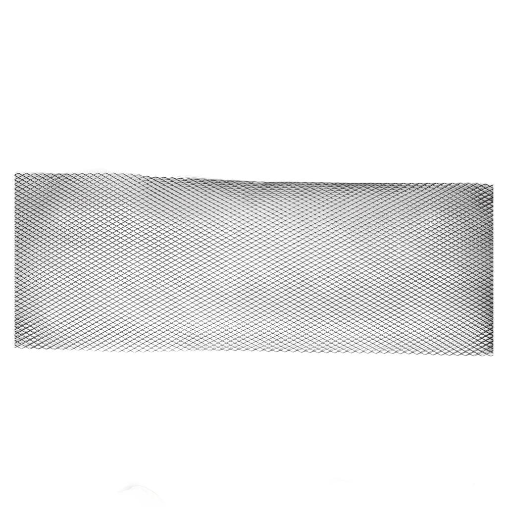 Car Front Center Grid Grille Rhombic Mesh Stable Structure Aluminum Universal Fit for Cars Black