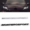 Наклейка с логотипом MONTERO SPORT на капот, эмблема, наклейки на автомобиль для Mitsubishi Montero, 3D логотип, передняя головная часть, задний багажник, наклейки для рестайлинга, аксессуары