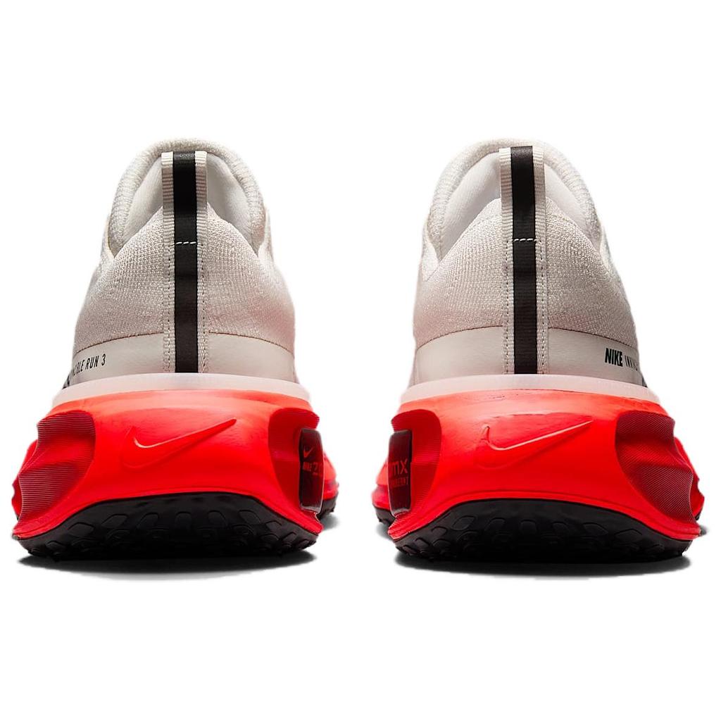 Nike ZoomX Invincible Run Flyknit 3 Phantom Bright Crimson Мужские кроссовки Кремовый Университетско-Красный Черный DR2615-009