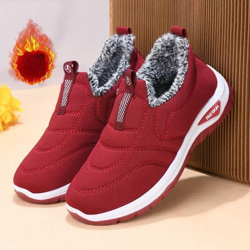 Winter Men'S Large Size Outdoor Short Boots - Fleece Lined Warm, Non-Slip PVC Sole, Round Toe Design, Black Casual Hiking Shoes