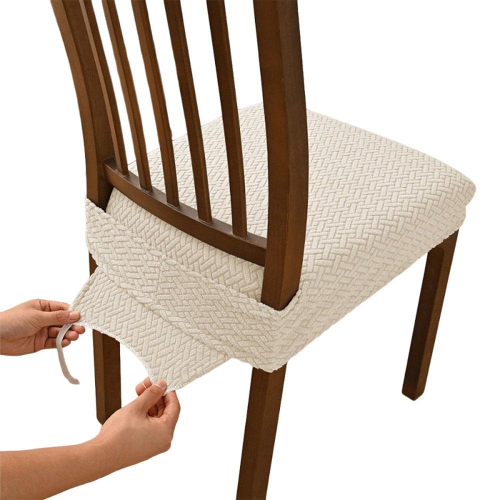 Minimalist Anti-slip Chair Cushion Cover Elastic Soft Chair Slipcover Washable Anti-dirty Seat Protector Dining Chair