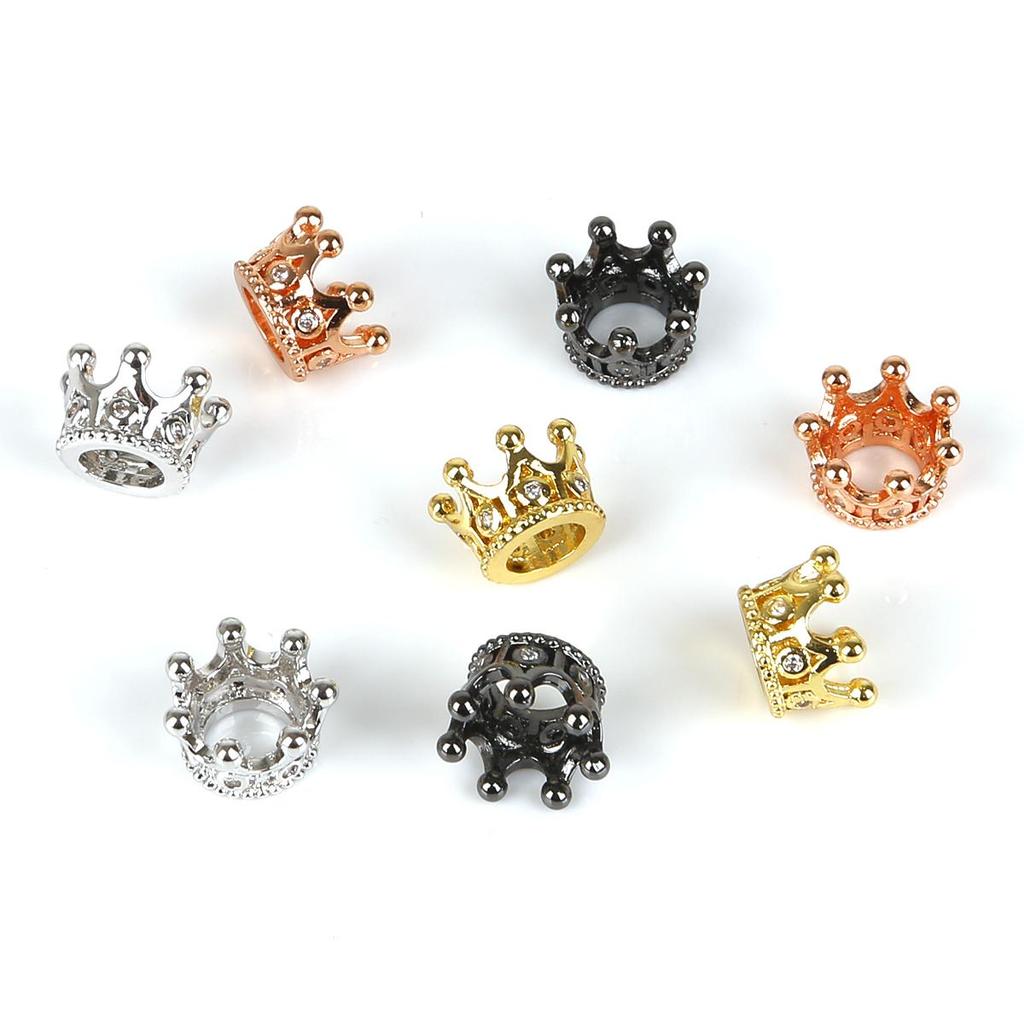 2Pcs Small Crown Accessories For Jewelry Component DIY Charm Decoration
