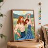 Disney oil painting Beauty and the Beast handmade diy art painting home decoration