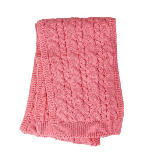 3 шт./набор Детская шапка, шарф, перчатки Комплект Декор плюшевым помпоном Вязаная шапка с узором «косичка» Длинный шарф Зимний комплект перчаток Зимние аксессуары