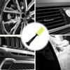 Щетка для чистки салона автомобиля, щетка для чистки деталей салона автомобиля, изогнутая ручка, инструмент для чистки салона для вентиляционного отверстия приборной панели