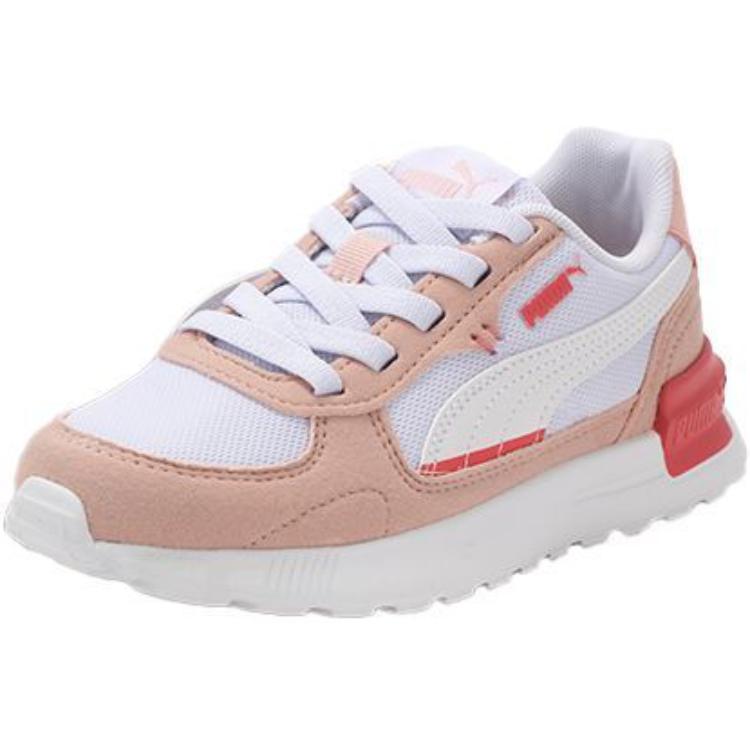 Puma Graviton Comfortable Low-Top Kids Casual Shoes Kids Sneaker Pink White 381988-18