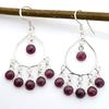 Natural Garnet Gemstone Handmade Earring, Women Dangle Earring, Solid Earring, Christmas Gift, Anniversary Gift