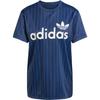 adidas Женская футболка Originals с логотипом, свободного кроя, с коротким рукавом, топ, индиго, JC7699