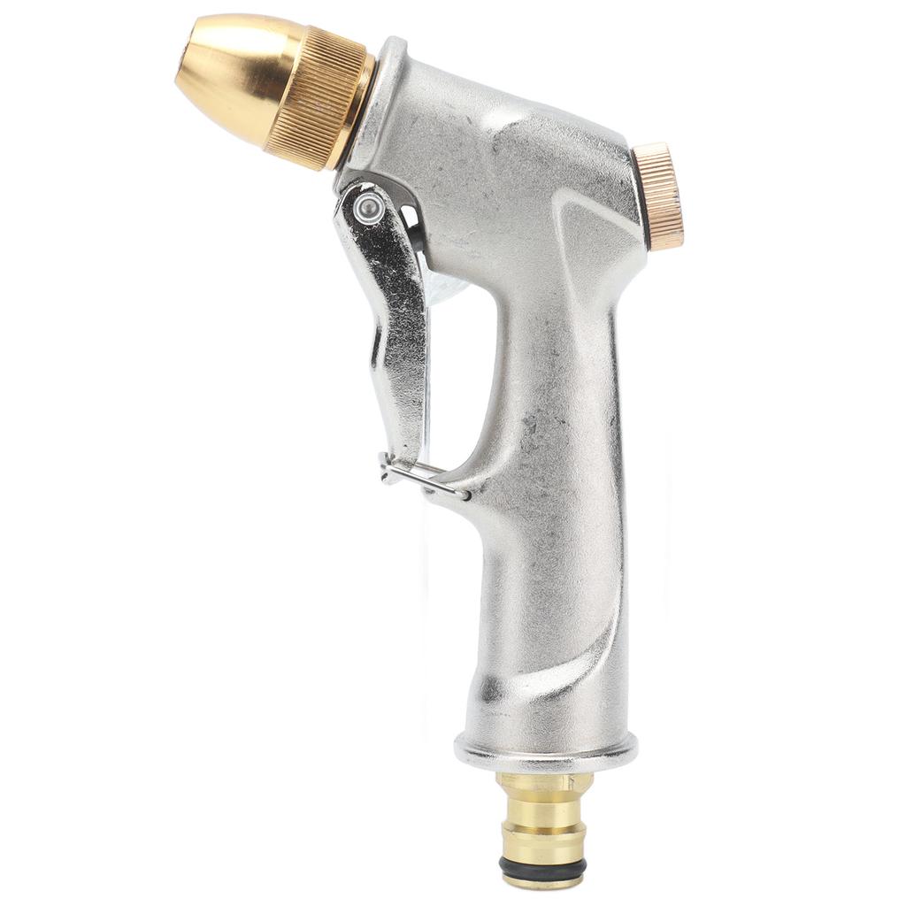 High Pressure Hose Nozzle Metal Handheld Water Nozzle Sprayer for Garden Watering Car Washing