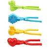 4Pcs Snowball Maker Clip For Kids Adult Heart Snowflake Duck Shape Clip Tongs for Outdoor Sand Snow Ball Mold Toys Sports Toys