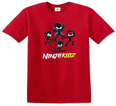 Футболка Ninja Kidz, забавная, для детей, мальчиков и девочек, оригинальный подарок.