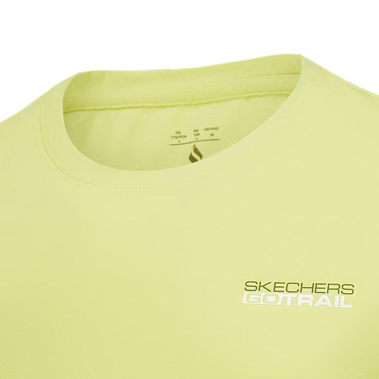 Skechers Повседневная свободная футболка с круглым вырезом и коротким рукавом мужские топы Бодхи-Зеленый P225M177-05KK