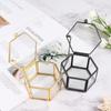 Geometrical Glass Jewelry Box Jewelry Organize Holder Ring Box Jewelry Storage