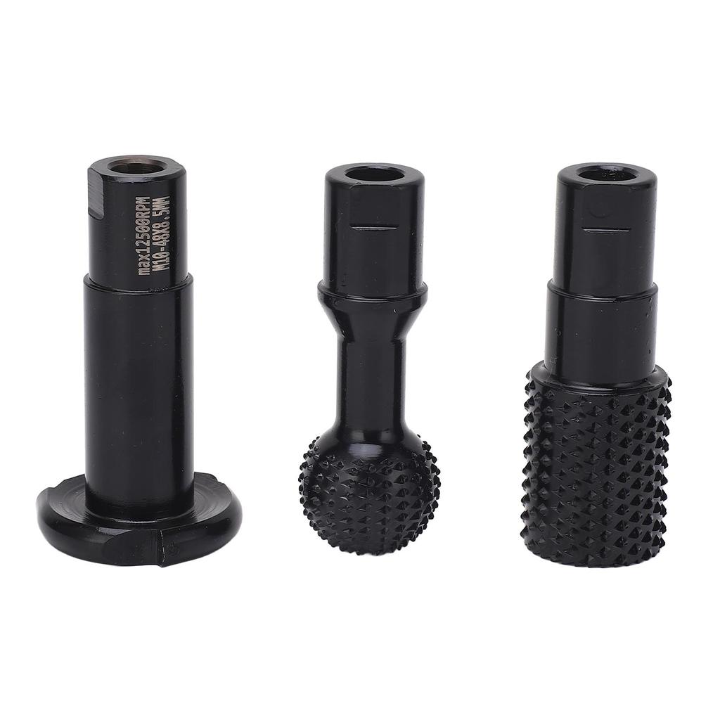 3PCS Angle Grinder Attachments M10 Rotary Sphere Burr Grinding Slotting Polishing Tools for Wood Pla