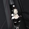 Cute Animal Plush Car Seatbelt Shoulder Pad Cover Women - Soft Crystal Velvet Safety Belt Protector Decor Accessory