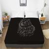 Mattress Cover Fitted Sheet With Elastic Band Bed Sheets Bedding Linens Queen King Size Bedsheet 90/150/160X200CM Black Goose
