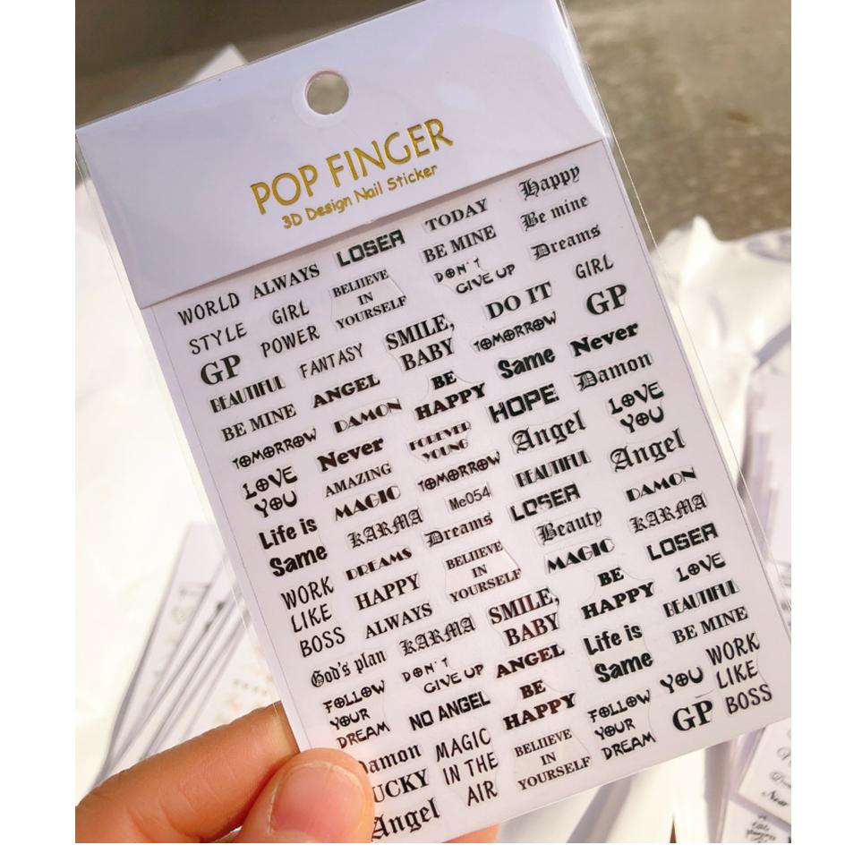 1 Sheet 3D Adhesive Nail Sticker Valentine's Day Heart Rose Decal for Nail Art Decoration