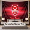 Custom Name Text Tapestry Nottingham Forest Personalized Polyester Wall Tapestry For Bedroom And Room