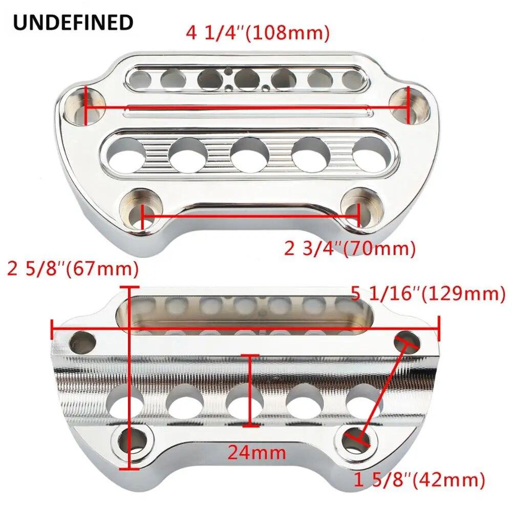 Индикатор мотоцикла, верхний зажим на руле, черный для Harley Sportster XL1200 883 Dyna Fat Bob Wide Super Glide Low Rider FXD