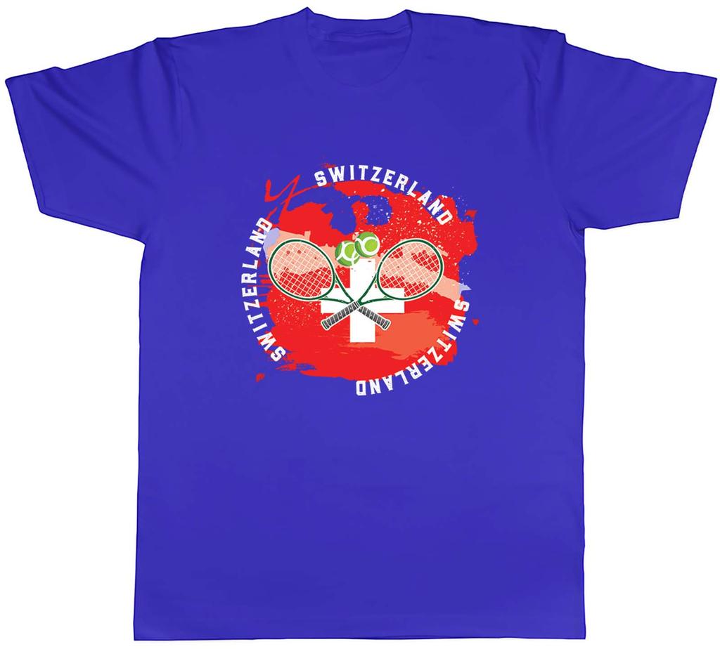 Tennis Sports With Switzerland Flag Unisexs Unisex TShirt Tee Gift
