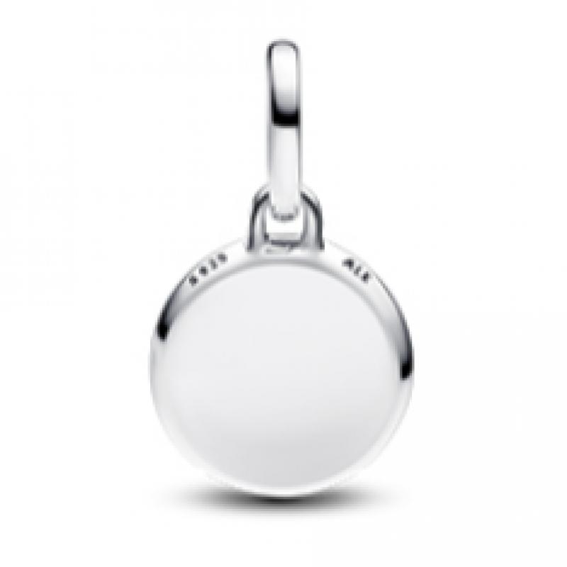 Pandora Red Murano Glass Engrave Mini Medallion Charm 793389c01