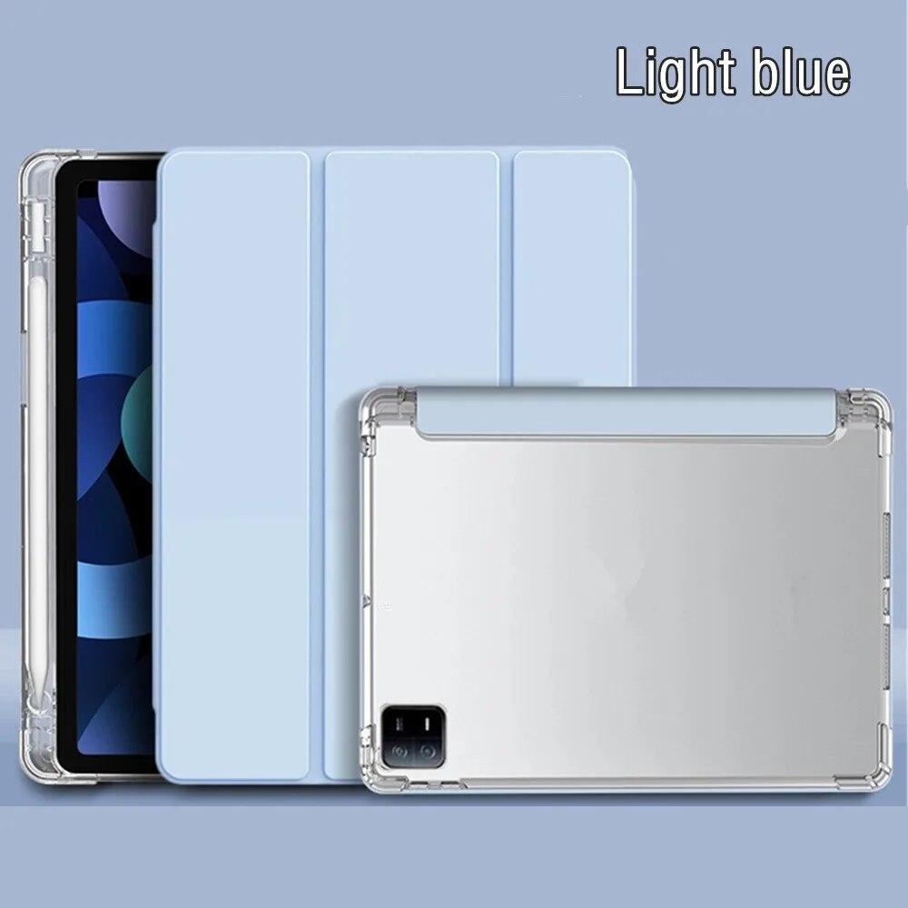 Чехол для Xiaomi Mi Pad 6 Pro 11 дюймов, прозрачный тройной держатель для карандашей, смарт-чехол для Funda Xiaomi Pad 6, чехол для Mi Pad 6 Pro 2023