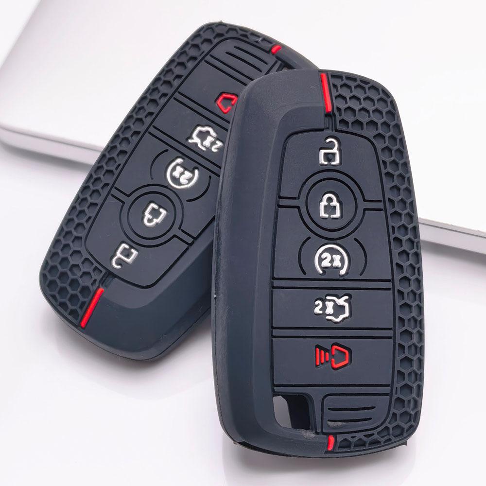 Силиконовый чехол для брелока, совместимый с Ford F150 F250 F350 F450 Explorer Edge Escape Expedition Mustang Taurus Lincoln Navigator MKZ, Подходит для Ford Escape