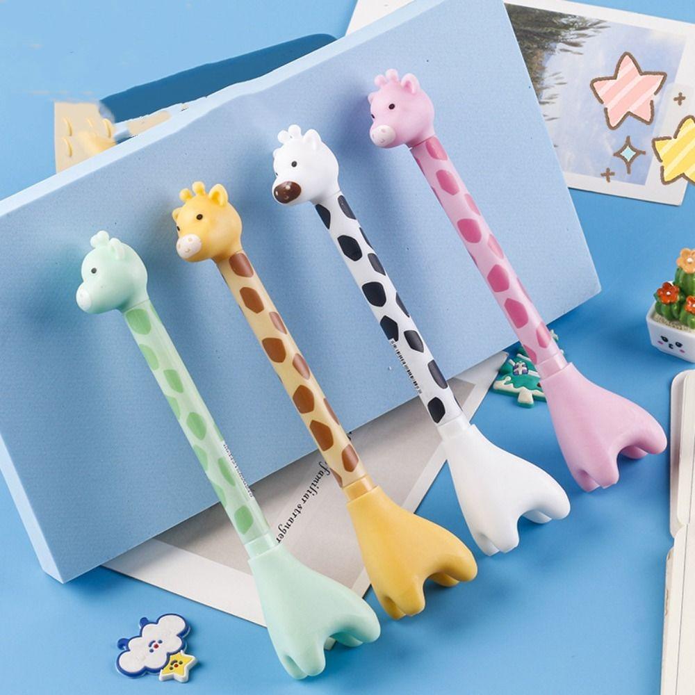 Pretty Aesthetic Giraffe Gel Pen Funny Cute Writing Pen Standing Giraffe Pen  School Office Supply