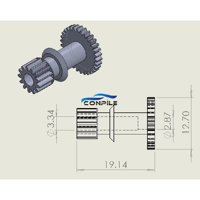 1pc cassette Deck reel opening gear for Panasonic SONY audio system pulley belt CH idler Technics KENWOOD AKAI CH655 CH550 CH80