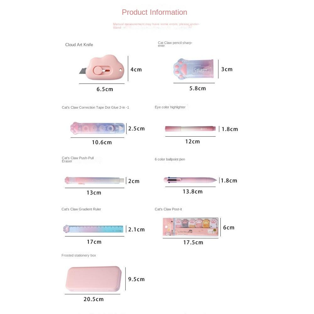 Abundant Study Stationery Large Capacity Back-to-school Gift Kit School Supplies for Students