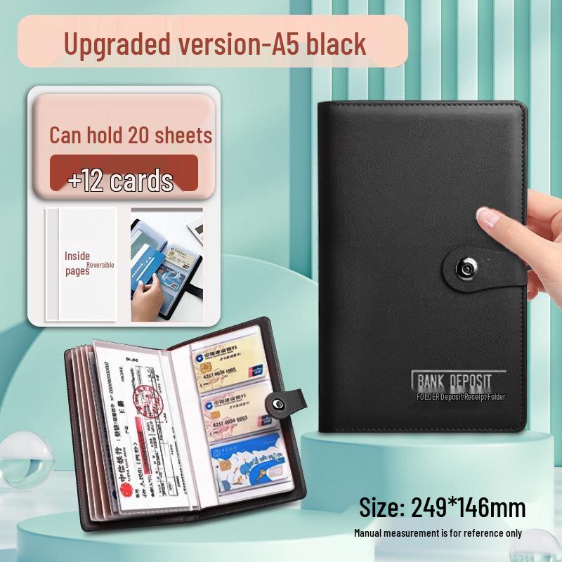 Многофункциональный большой сертификат депозита и зажим для денег для банковского использования