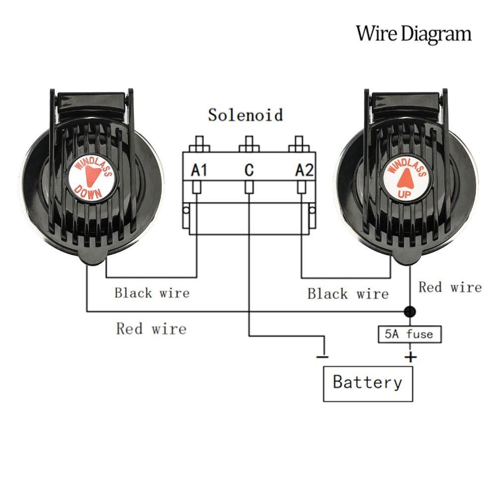 12V/24V Boat Windlass Switch Marine Grade Windlass Up and Down Switch  Yacht Winch