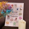 Набор настенных календарей на 2026 год с большими блоками для Рождественского новогоднего отсчета, заметок, планирования, украшения офисного/домашнего стола, подарки