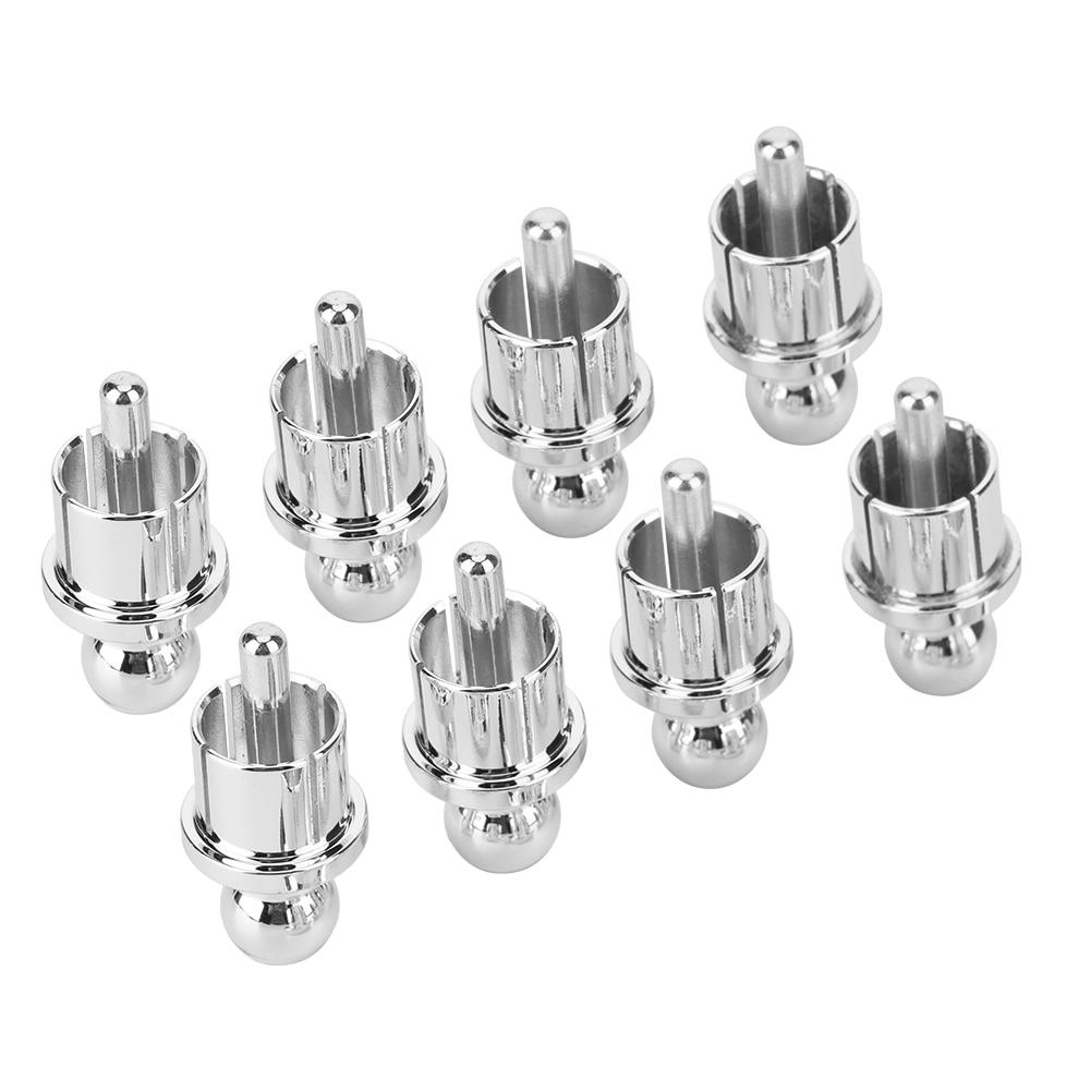 1/8 Pcs Gold/Rhodium Plated Dust Protector RCA Shielding Caps RCA Shorting Plugs RCA Male Plugs RCA Dust Caps for Audio Speaker