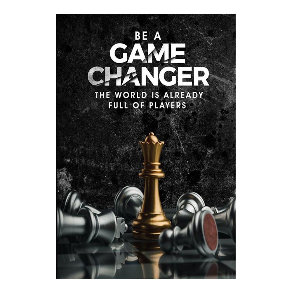 GAME CHANGER Golden King Canvas Printed Mural Posters Chess Is Last Standing In the Chess Board Concept Successful Wall Art Pictures Modern Home Decor